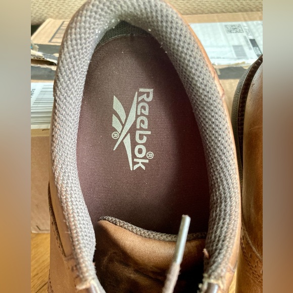 Mens Reebok Brown Leather Suede Saddle Spikeless Golf Shoes Size 12  # 14-45962 - Picture 9 of 16